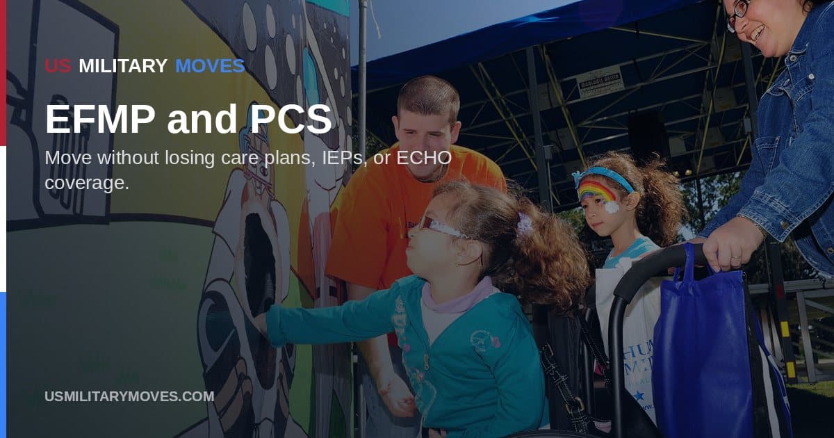 An Exceptional Family Member Program scene, used as the share image for the EFMP PCS guide.
