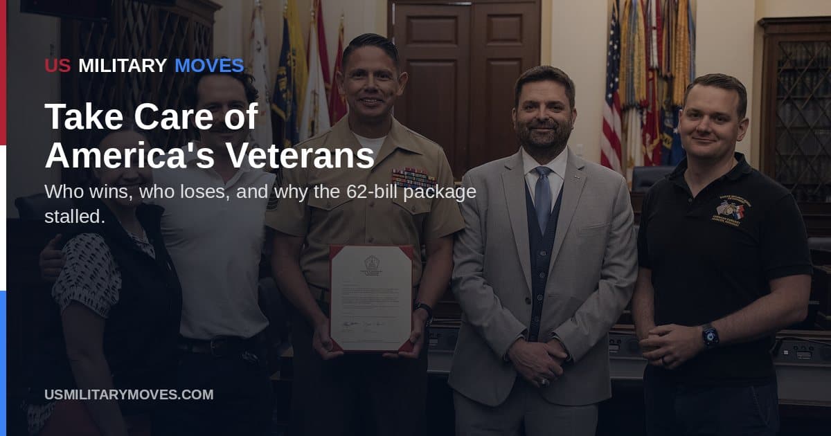 The Sergeant Major of the Marine Corps visits Capitol Hill, used as the share image for the Take Care of America's Veterans Act.