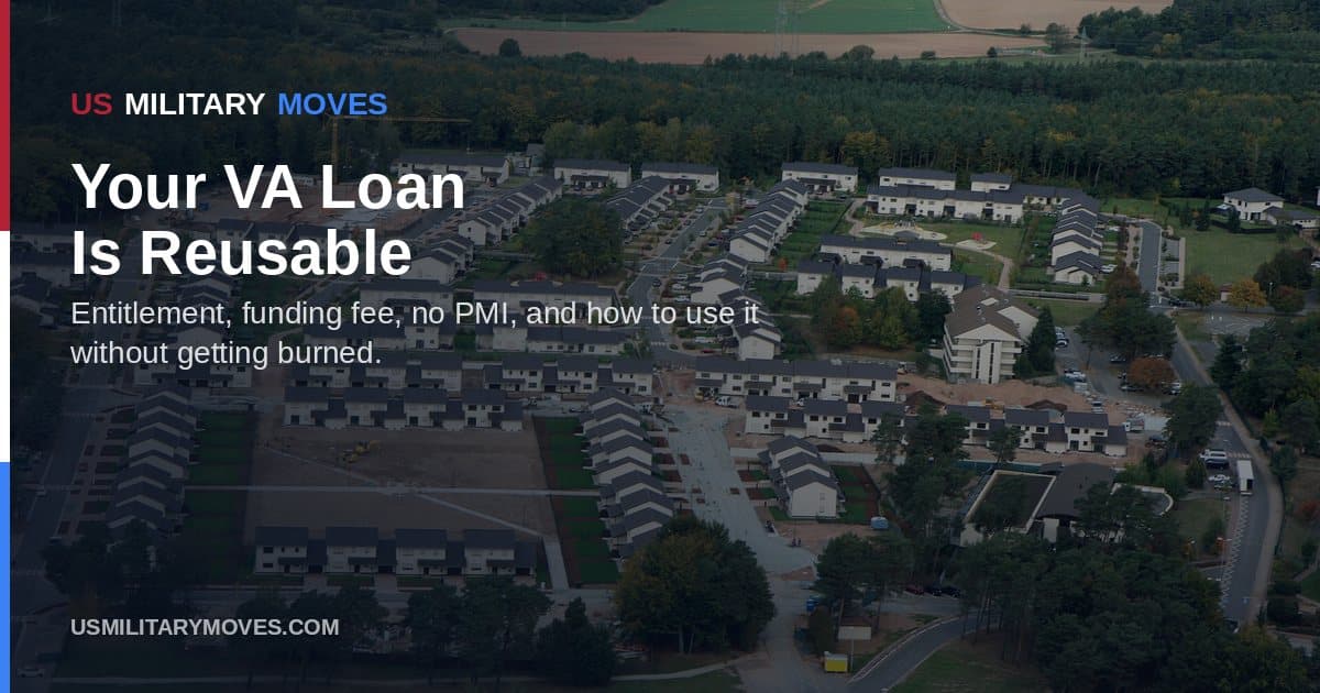 Military family housing on Ramstein Air Base, used as the share image for the reusable VA loan guide.