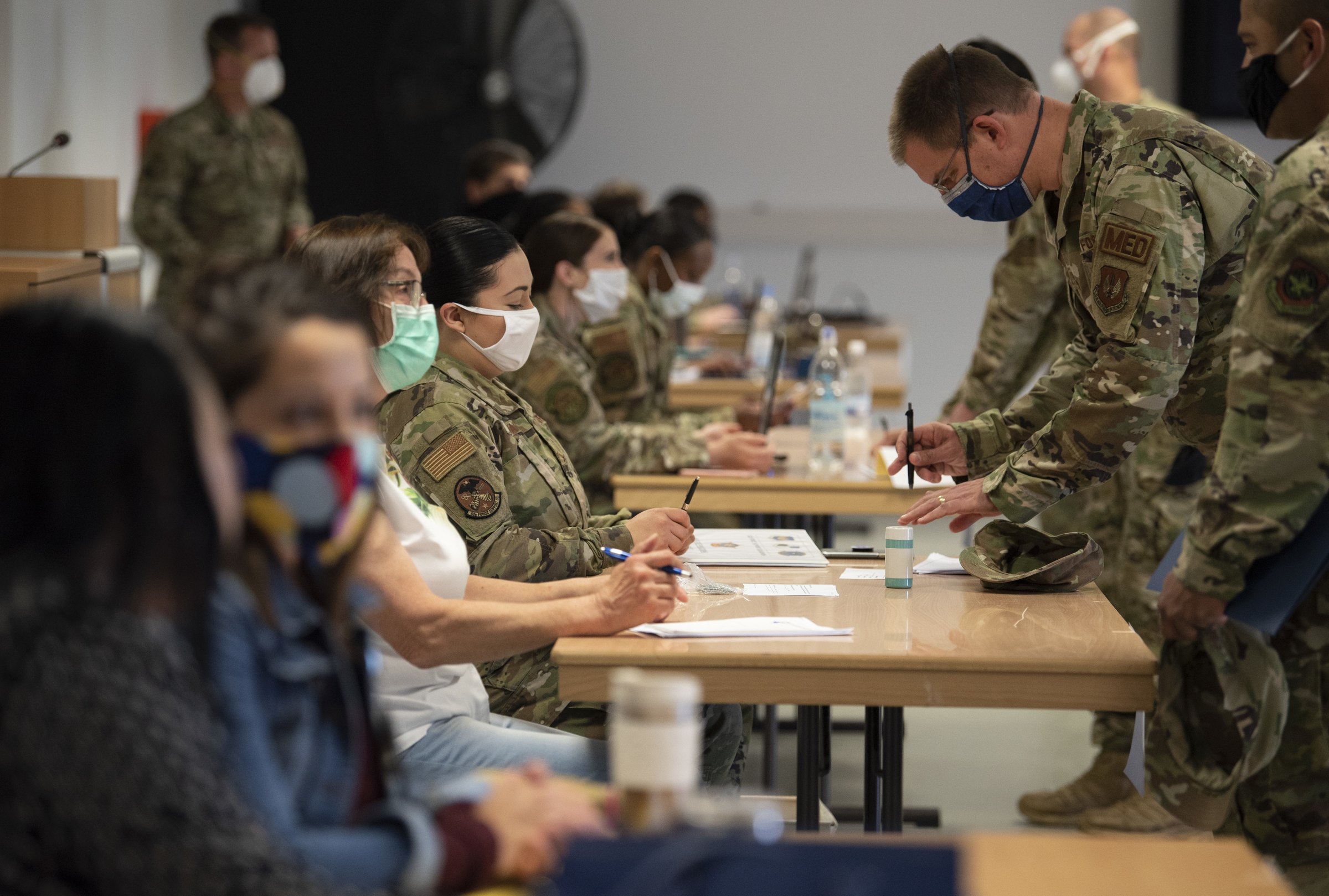 Out-processing event at Spangdahlem Air Base helping Airmen clear before separation or PCS