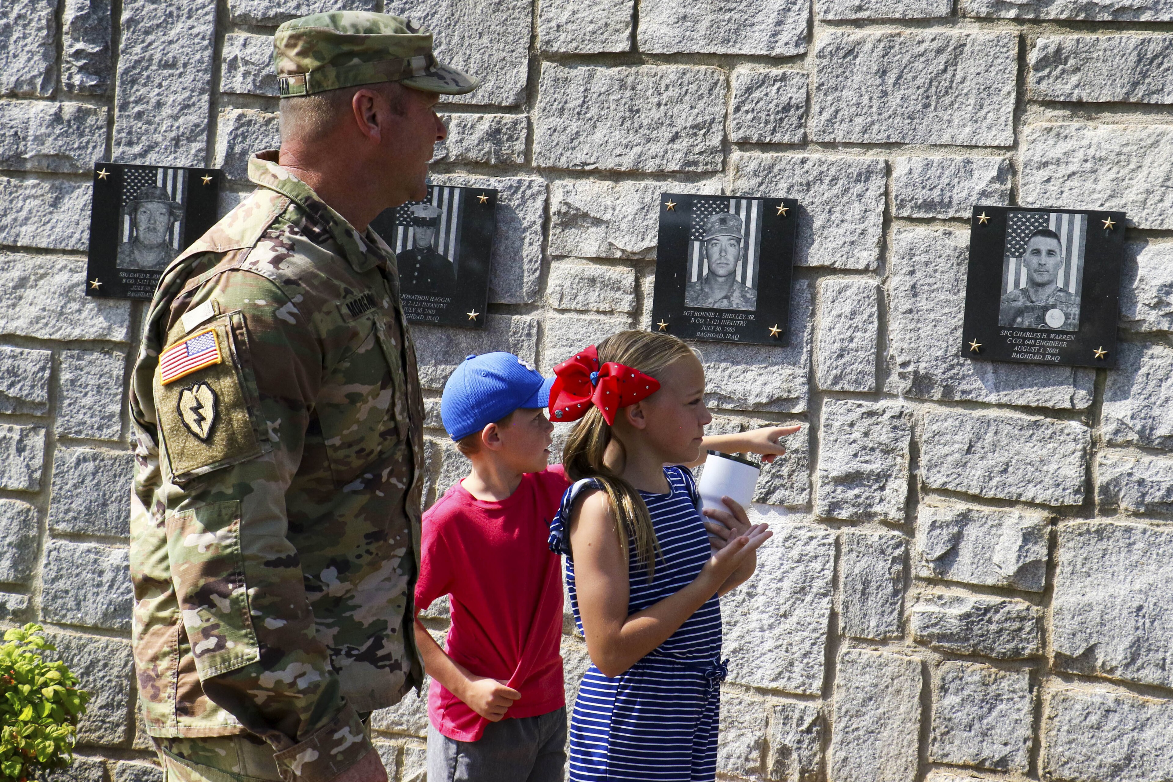 Georgia National Guard families at Clay National Guard Center