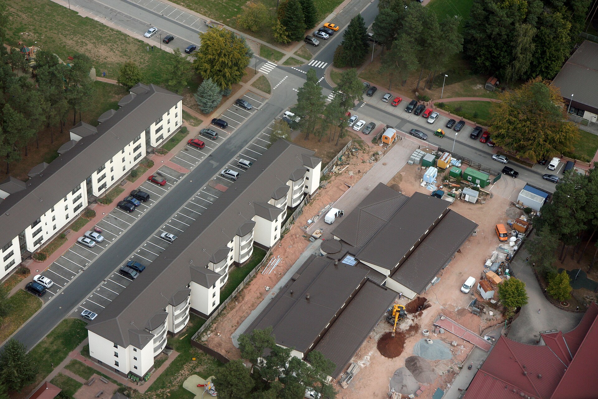 Military family housing neighborhood on Ramstein Air Base