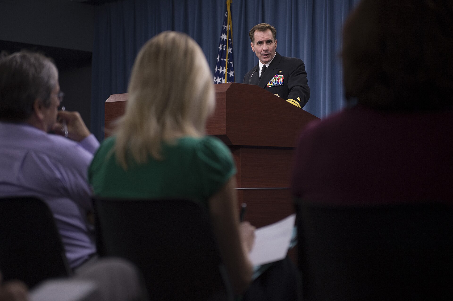 A Pentagon press briefing on defense policy