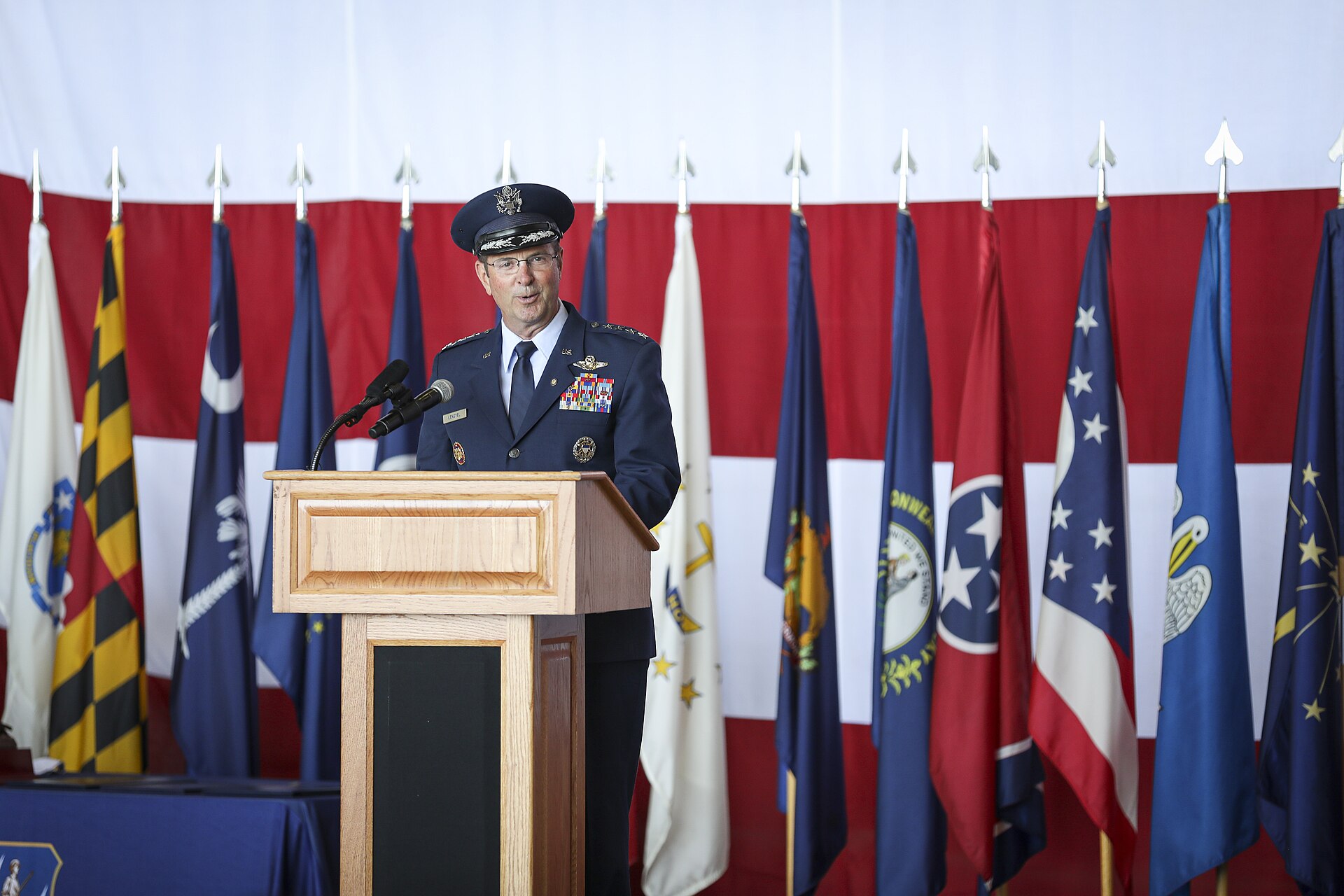 A military retirement ceremony
