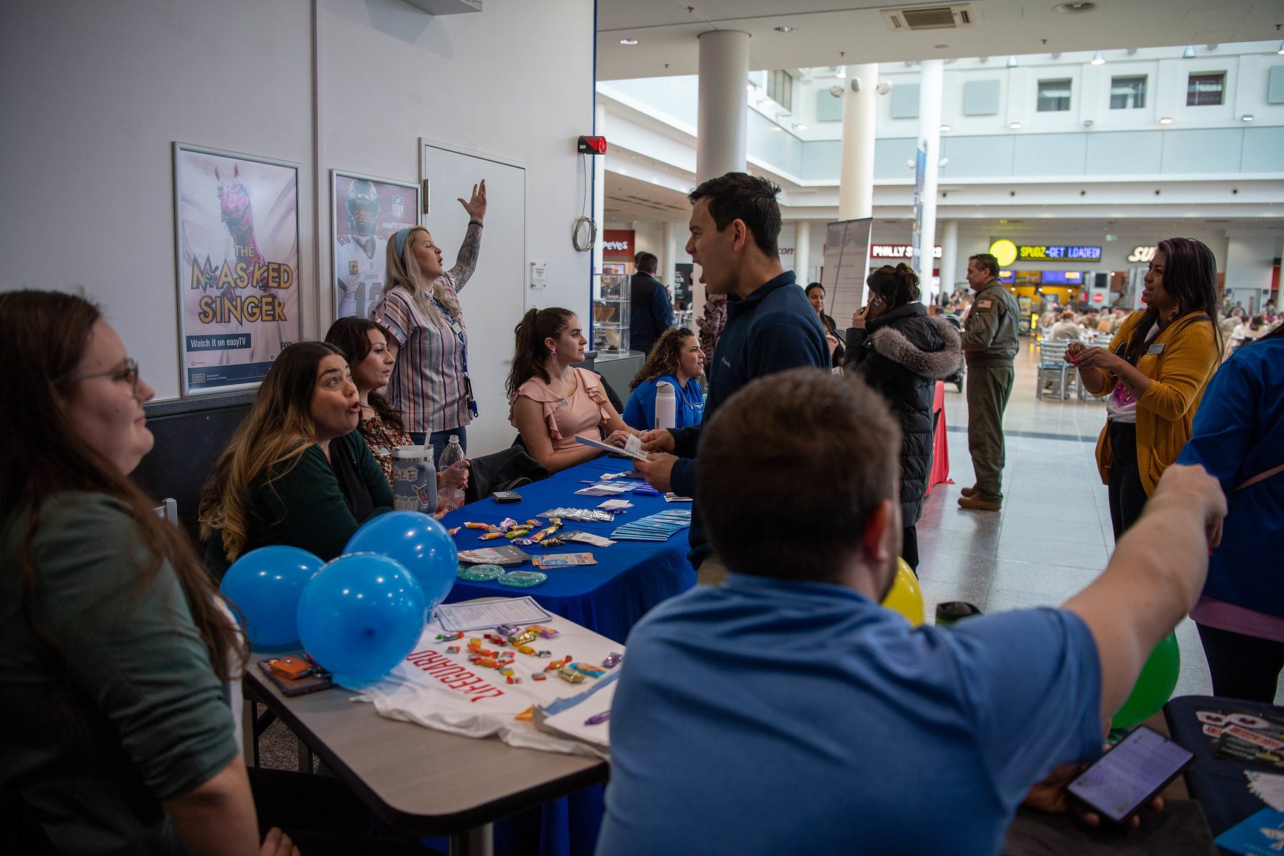 Spouses and employers at a Ramstein overseas spouse direct-hire job fair